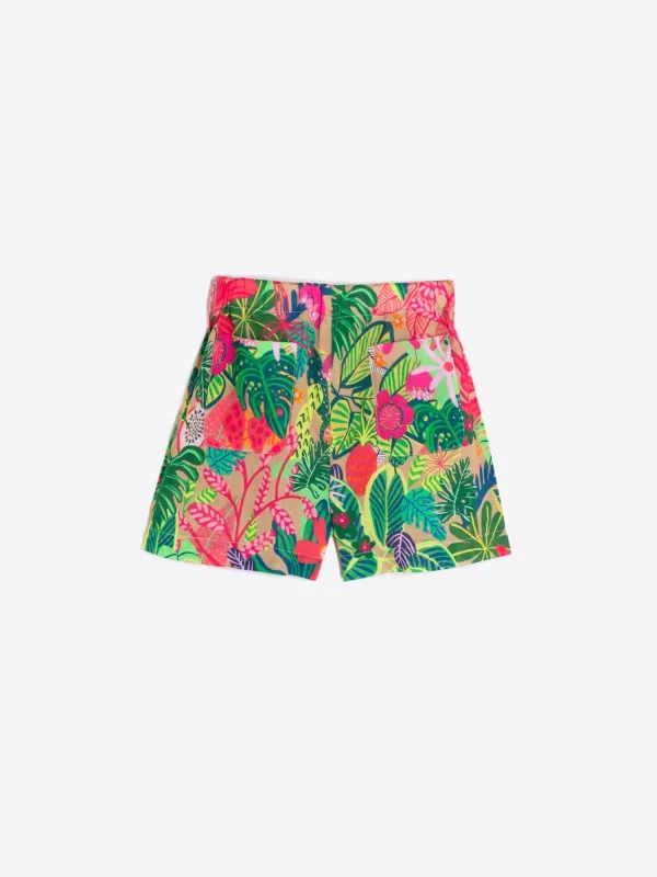 Mujer Vilagallo Bermuda Estampado Tropical