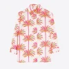 Mujer Vilagallo Camisa Sara Pink Palm Tree Print