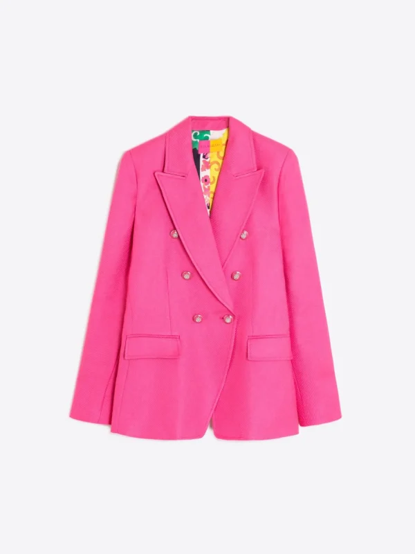 Mujer Vilagallo Chaqueta Ingrid Pink Savile