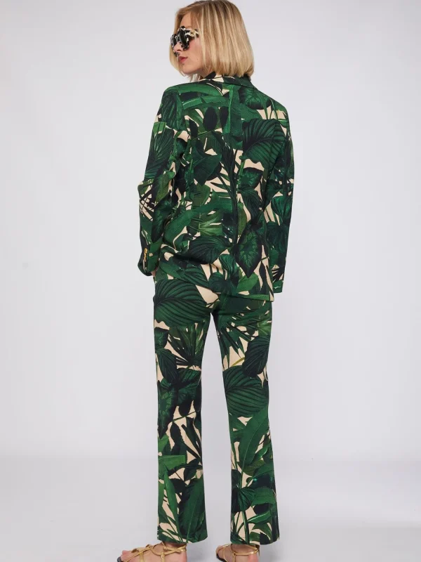 Mujer Vilagallo Chaqueta Maxi Tropical Print