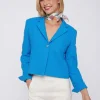 Mujer Vilagallo Chaqueta Tweed Azul