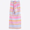 Mujer Vilagallo Falda Pareo Jacquard Milos Fluor