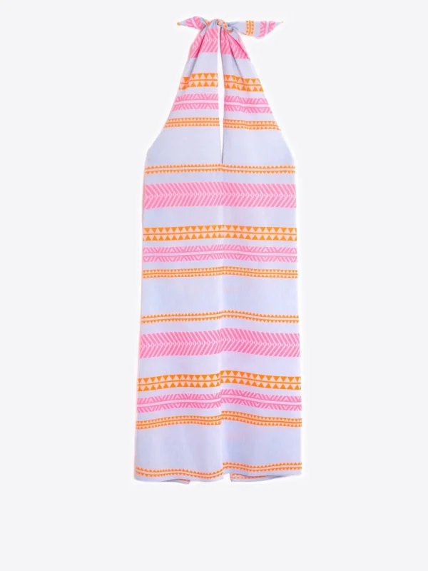 Mujer Vilagallo Falda Pareo Jacquard Milos Fluor