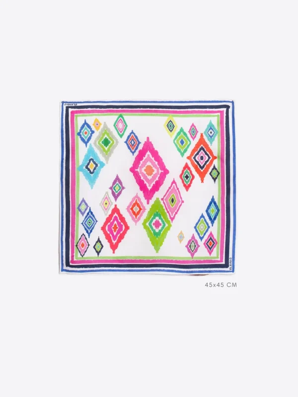 Mujer Vilagallo Foulard Seda Ikat 45Cm