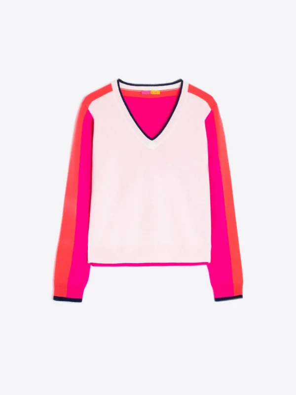 Mujer Vilagallo Jersey Punto Multicolor 100% Lana Merino