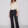 Mujer Vilagallo Pantalon Amelie Dark Denim