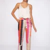 Mujer Vilagallo Pantalon Ornella Geometric Patern