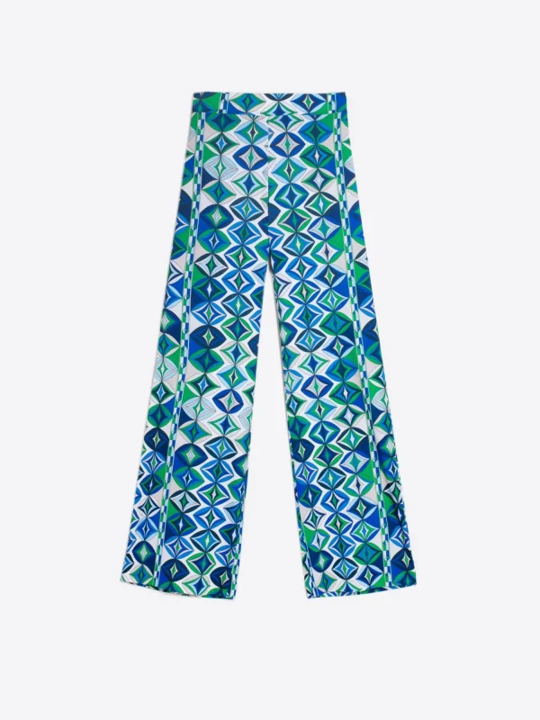Mujer Vilagallo Pantalon Venus Punto Estampado Geometrico