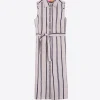 Mujer Vilagallo Vestido Livia Elba Stripes