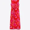 Mujer Vilagallo Vestido Tamara Pink Blossom