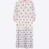 Mujer Vilagallo Vestido Tammy Flower Jacquard